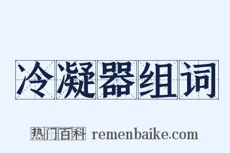 冷凝器组词是什么意思的图片
